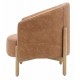 Gallery Direct Tindon Armchair - Vintage Brown Leather