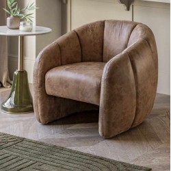 Gallery Direct Atella Chair in Antique Tan 