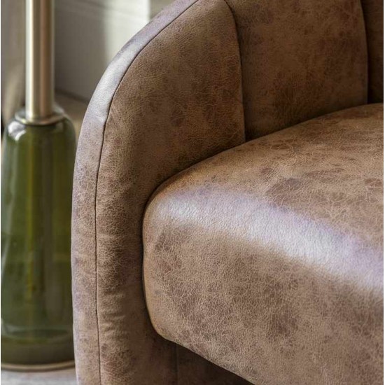 Gallery Direct Atella Chair in Antique Tan 