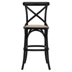 Gallery Direct Café Bar Stool - Black - Price for a pack of 2