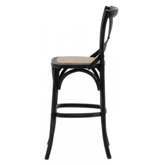 Gallery Direct Café Bar Stool - Black - Price for a pack of 2