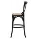 Gallery Direct Café Bar Stool - Black - Price for a pack of 2