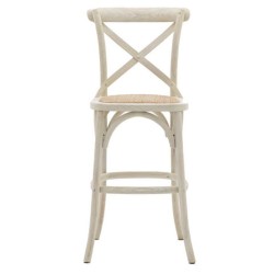 Gallery Direct Café Bar Stool - White - Price for a pack of 2