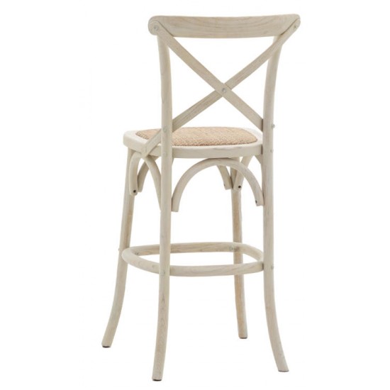 Gallery Direct Café Bar Stool - White - Price for a pack of 2