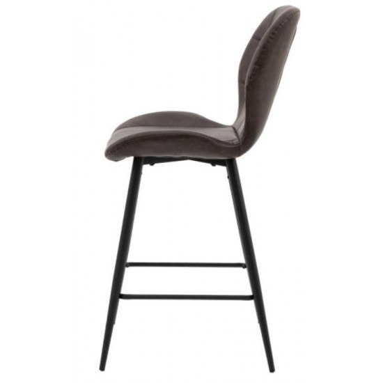 Gallery Direct Manford Bar Stool - Brown - Price for a pack of 2