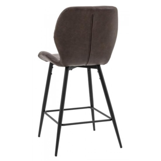 Gallery Direct Manford Bar Stool - Brown - Price for a pack of 2