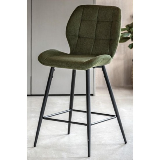 Gallery Direct Manford Bar Stool - Green - Price for a pack of 2