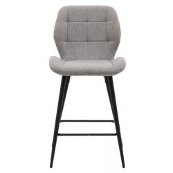 Gallery Direct Manford Bar Stool - Grey - Price for a pack of 2