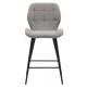 Gallery Direct Manford Bar Stool - Grey - Price for a pack of 2