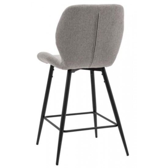 Gallery Direct Manford Bar Stool - Grey - Price for a pack of 2