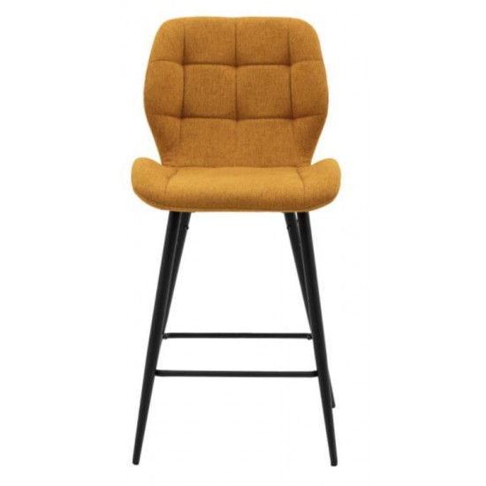 Gallery Direct Manford Bar Stool - Saffron - Price for a pack of 2