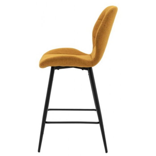 Gallery Direct Manford Bar Stool - Saffron - Price for a pack of 2