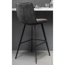 Gallery Direct Palmer Bar Stool - Grey - Price for a pack of 2