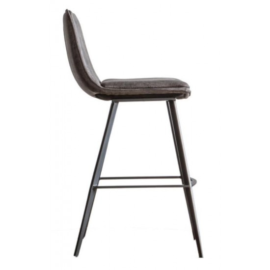 Gallery Direct Palmer Bar Stool - Grey - Price for a pack of 2