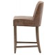 Gallery Direct Tarnby Bar Stool - Vintage Brown Leather - Price for a pack of 2