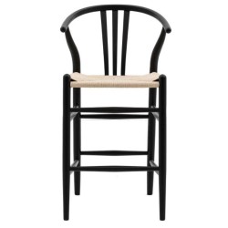 Gallery Direct Whitney Bar Stool - Black - Price for a pack of 2