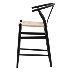 Gallery Direct Whitney Bar Stool - Black - Price for a pack of 2