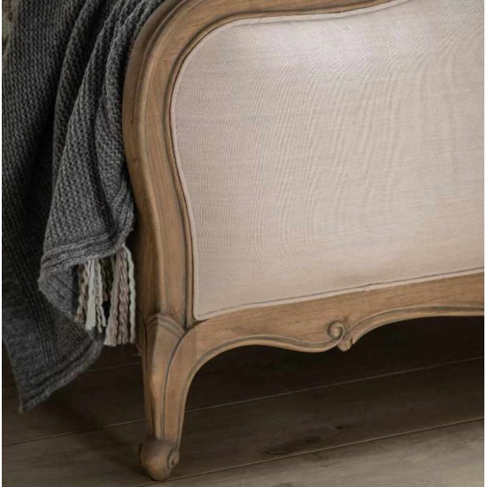 Gallery Direct Chic Linen Upholstered Bedframe