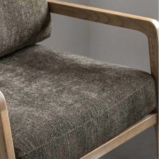 Gallery Direct Cortona Accent Chair in Moss Green fabric