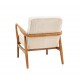 Gallery Direct Datsun Accent Chair in Cream Sheepskin Fabric