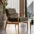 Gallery Direct Datsun Accent Chair in Green Boucle Fabric