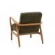 Gallery Direct Datsun Accent Chair in Green Boucle Fabric