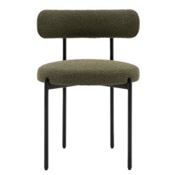 Gallery Direct Aveley Dining Chair - Green - Price for a pack of 2