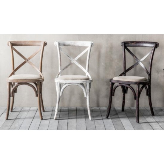 Gallery Direct Café Dining Chairs - Linen - Price for a pair