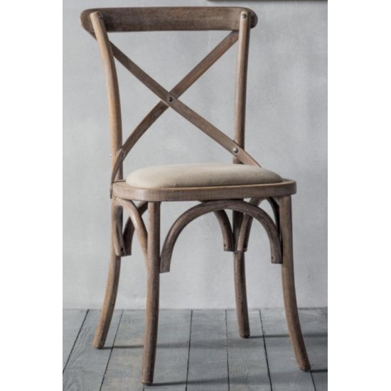 Gallery Direct Café Dining Chairs - Linen - Price for a pair