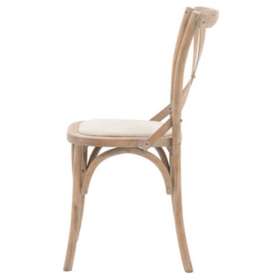 Gallery Direct Café Dining Chairs - Linen - Price for a pair