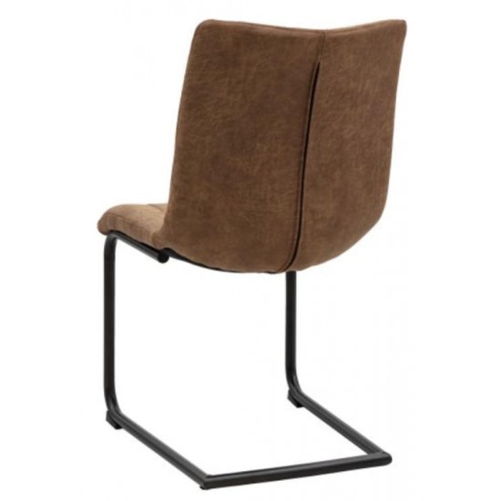 Gallery Direct Edington Dining Chair - Brown - Price for a Pack of 2