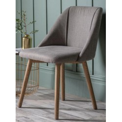 Gallery Direct Elliot Dining Chair - Grey - Price for a Pack of 2