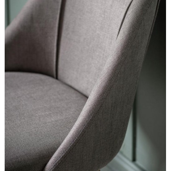 Gallery Direct Elliot Dining Chair - Grey - Price for a Pack of 2