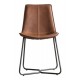 Gallery Direct Hawking Chair - Brown - Price for a pack of 2