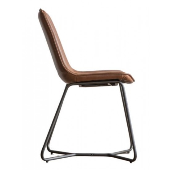 Gallery Direct Hawking Chair - Brown - Price for a pack of 2