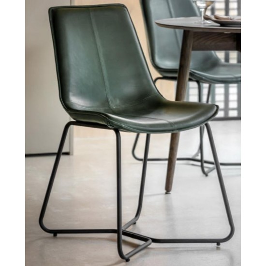 Gallery Direct Hawking Chair - Green - Price for a pack of 2