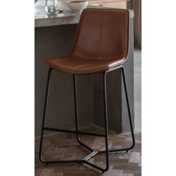 Gallery Direct Hawking Bar Stool - Brown - Price for a pack of 2