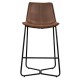 Gallery Direct Hawking Bar Stool - Brown - Price for a pack of 2