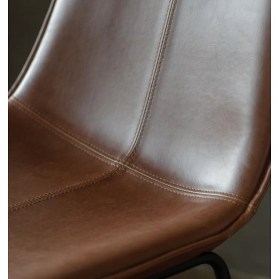 Gallery Direct Hawking Bar Stool - Brown - Price for a pack of 2