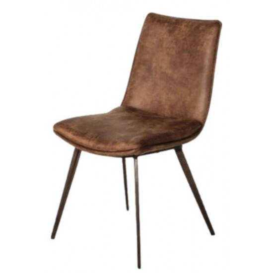 Gallery Direct Hinks Dining Chair - Brown - Price for a Pack of 2