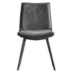 Gallery Direct Hinks Dining Chair - Grey - Price for a Pack of 2