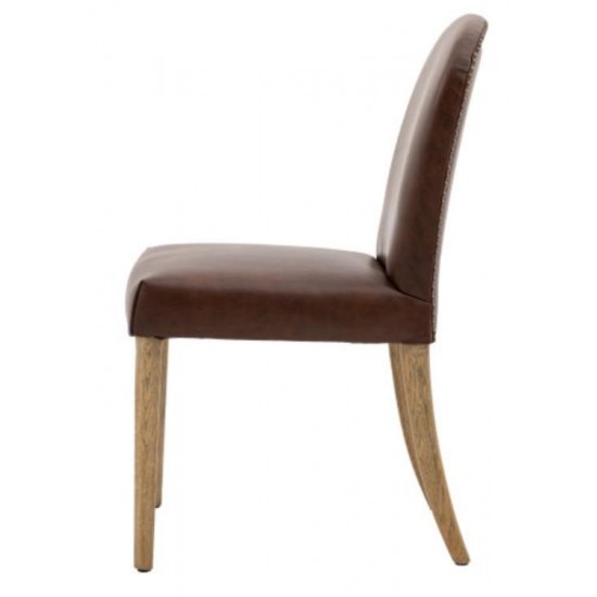 Gallery Direct Hinton Dining Chairs - Brown - Price for a pair