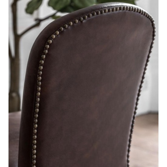 Gallery Direct Hinton Dining Chairs - Brown - Price for a pair