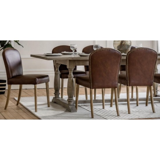 Gallery Direct Hinton Dining Chairs - Brown - Price for a pair