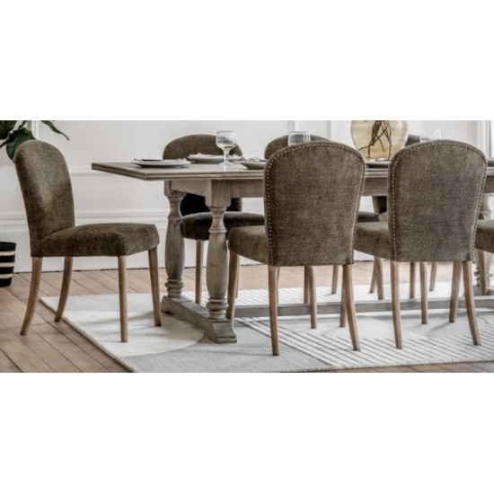 Gallery Direct Hinton Dining Chairs - Green - Price for a pair