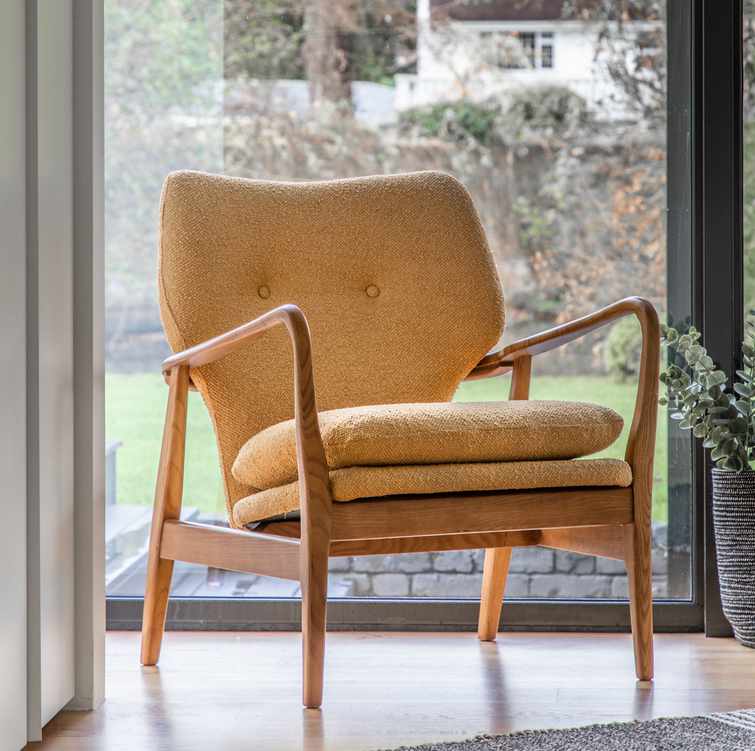 Occasional chair online ochre