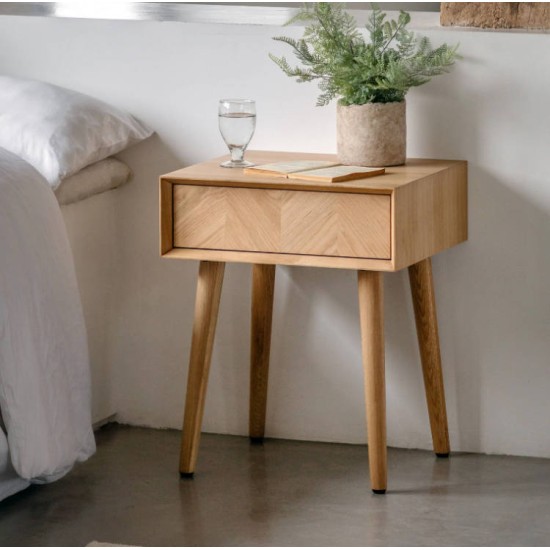 Gallery Direct Milano Side Table with Drawer