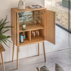 Gallery Direct Milano Cocktail Drinks Cabinet 