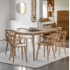 Gallery Direct Milano Dining Table - Fixed Top 