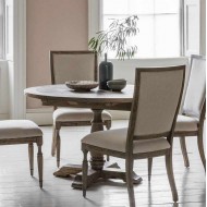 Gallery Direct Mustique Round Extending Dining Table 